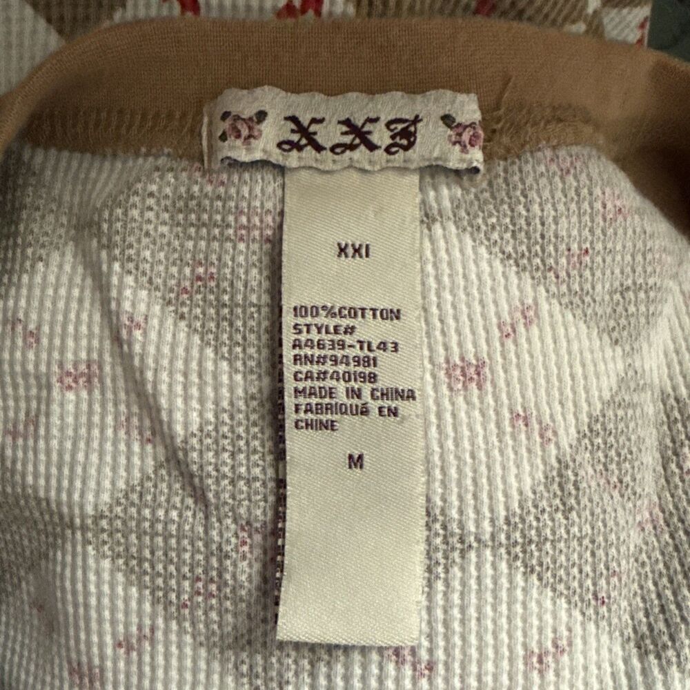 XXI Argyle Thermal Raglan Top - Picture 12 of 13
